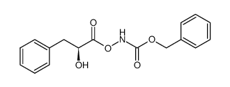 (S)-N-(benzyloxycarbonyl)-O-(2-hydroxy-3-phenylpropanoyl)hydroxylamine Structure