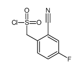 (2-cyano-4-fluorophenyl)methanesulfonyl chloride Structure