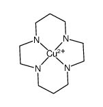 [Cu(1,4,8,11-tetra-azacyclotetradecane)](2+) Structure