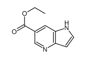 1H-吡咯并[3,2-b]吡啶-6-羧酸乙酯结构式