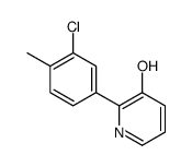 2-(3-chloro-4-methylphenyl)pyridin-3-ol Structure