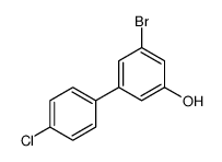 3-bromo-5-(4-chlorophenyl)phenol结构式