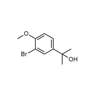 2-(3-溴-4-甲氧基苯基)丙醇结构式