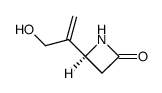 (S)-4-(3-hydroxyprop-1-en-2-yl)azetidin-2-one结构式