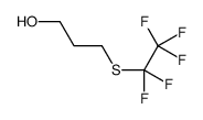 3-[(Pentafluoroethyl)sulfanyl]-1-propanol结构式