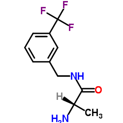 N-[3-(Trifluoromethyl)benzyl]alaninamide Structure