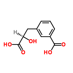 3-[(2R)-2-Carboxy-2-hydroxyethyl]benzoic acid Structure