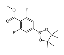 Methyl 2, 6-difluoro-4-(4, 4, 5, 5-tetramethyl-1, 3, 2-dioxaborolan-2-yl)benzoate Structure