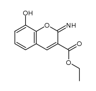 ethyl 8-hydroxy-2-imino-2H-chromene-3-carboxylate Structure