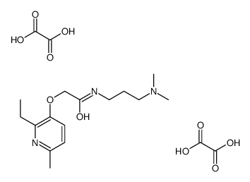 N-[3-(dimethylamino)propyl]-2-(2-ethyl-6-methylpyridin-3-yl)oxyacetamide,oxalic acid结构式