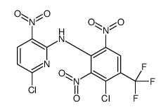 6-chloro-N-[3-chloro-2,6-dinitro-4-(trifluoromethyl)phenyl]-3-nitropyridin-2-amine结构式