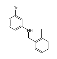 3-bromo-N-(2-iodobenzyl)aniline结构式