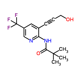 N-(3-(3-hydroxyprop-1-yn-1-yl)-5-(trifluoromethyl) Structure