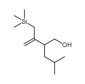 4-methyl-2-(3-(trimethylsilyl)prop-1-ene-2-yl)pentan-1-ol Structure