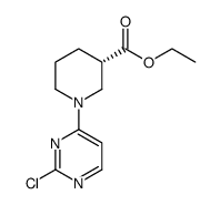 (S)-ethyl 1-(2-chloropyrimidin-4-yl)piperidine-3-carboxylate结构式