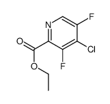 ethyl 4-chloro-3,5-difluoropyridine-2-carboxylate结构式