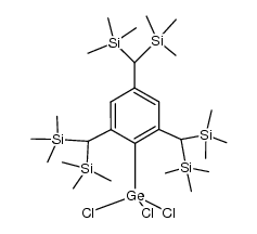 2,4,6-tris(bis(trimethylsilyl)methyl)phenylgermanium trichloride结构式