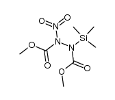 dimethyl 1-nitro-2-(trimethylsilyl)hydrazine-1,2-dicarboxylate Structure