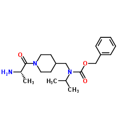 Benzyl {[1-(L-alanyl)-4-piperidinyl]methyl}isopropylcarbamate Structure