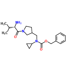 Benzyl cyclopropyl{[1-(L-valyl)-3-pyrrolidinyl]methyl}carbamate Structure