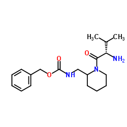 Benzyl {[1-(L-valyl)-2-piperidinyl]methyl}carbamate结构式