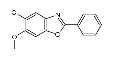 5-chloro-6-methoxy-2-phenylbenzoxazole结构式