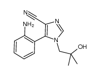 5-(2-aminophenyl)-1-(2-hydroxy-2-methylpropyl)-1H-imidazole-4-carbonitrile结构式