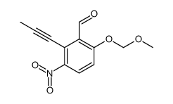 6-(methoxymethoxy)-3-nitro-2-(prop-1-yn-1-yl)benzaldehyde结构式