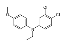 3,4-dichloro-N-ethyl-N-(4-methoxyphenyl)aniline Structure