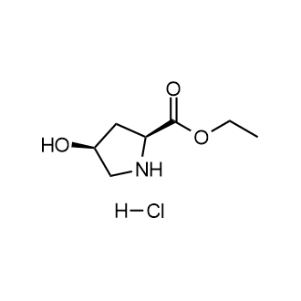 (2S,4S)-4-羟基吡咯烷-2-羧酸乙酯盐酸盐结构式