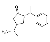 4-(1-aminoethyl)-1-(1-phenylethyl)pyrrolidin-2-one Structure