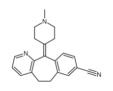 11-(1-methylpiperidin-4-ylidene)-5,6-dihydrobenzo[1,2]cyclohepta[2,4-b]pyridine-8-carbonitrile结构式