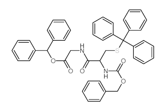 Glycine,N-[N-carboxy-3-(tritylthio)-L-alanyl]-, N-benzyl diphenylmethyl ester (8CI)结构式