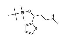 (S)-3-(4-tert-butyldimethtylsilyloxy)-N-methyl-3-(thiophen-2-yl)propan-1-amine Structure