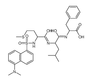 N-dansylmethionyl-leucyl-phenylalanine结构式