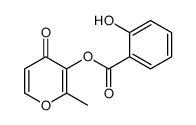(2-methyl-4-oxopyran-3-yl) 2-hydroxybenzoate Structure