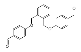 4-[[2-[(4-formylphenoxy)methyl]phenyl]methoxy]benzaldehyde Structure