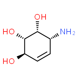 4-Cyclohexene-1,2,3-triol,6-amino-,(1alpha,2alpha,3beta,6alpha)-(9CI)结构式