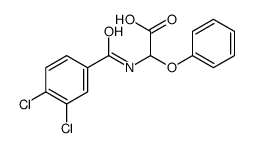 2-[(3,4-dichlorobenzoyl)amino]-2-phenoxyacetic acid Structure