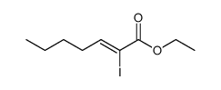 ethyl (Z)-2-iodo-2-heptenoate结构式