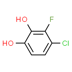 1,2-Benzenediol,4-chloro-3-fluoro-结构式