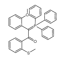 2-(2-methoxyphenyl)-1-(2-(methylthio)phenyl)-2-(triphenylphosphoranylidene)ethanone Structure