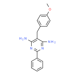 6-AMINO-5-(4-METHOXYBENZYL)-2-PHENYL-4-PYRIMIDINYLAMINE Structure