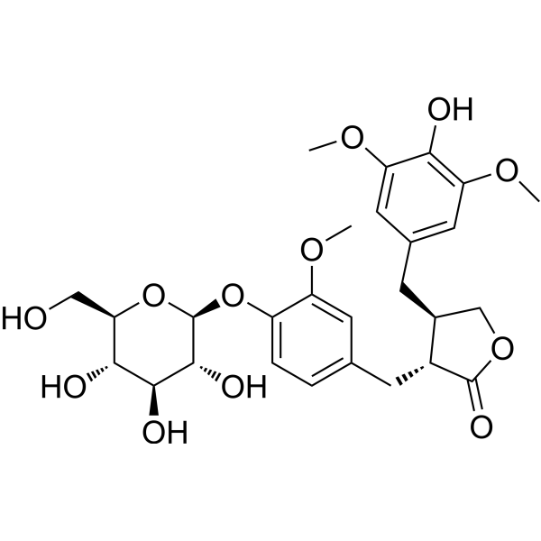 5'-甲氧基罗汉松脂苷结构式