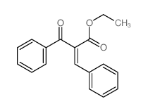 Benzenepropanoic acid, b-oxo-a-(phenylmethylene)-, ethyl ester结构式