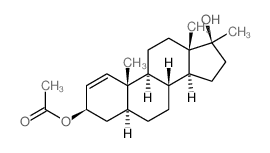 [(3R,5S,8S,9S,10S,13S,14S,17S)-17-hydroxy-10,13,17-trimethyl-3,4,5,6,7,8,9,11,12,14,15,16-dodecahydrocyclopenta[a]phenanthren-3-yl] acetate structure