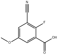 3-Cyano-2-fluoro-5-hydroxy-benzoic acid Structure