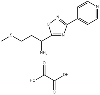 3-(Methylthio)-1-(3-(pyridin-4-yl)-1,2,4-oxadiazol-5-yl)propan-1-amine oxalate picture