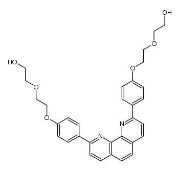 2,2'-(((((1,10-phenanthroline-2,9-diyl)bis(4,1-phenylene))bis(oxy))bis(ethane-2,1-diyl))bis(oxy))diethanol结构式
