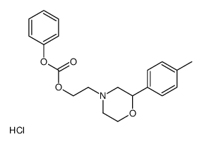 Carbonic acid, 2-(2-(4-methylphenyl)-4-morpholinyl)ethyl phenyl ester,hydrochloride结构式